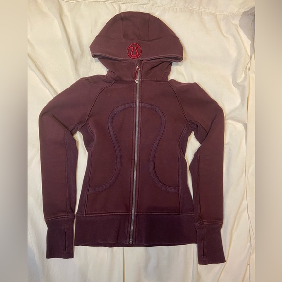 Lululemon Athletica Burgundy Scuba Full-Zip Hoodie - Picture 1 of 9